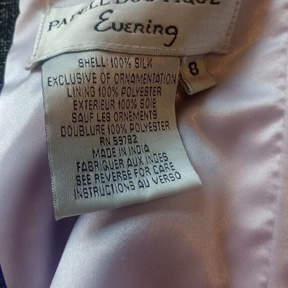 Y2K Silk Beaded Sequin Ombré Fairy Prom Dress - Picture 6 of 6